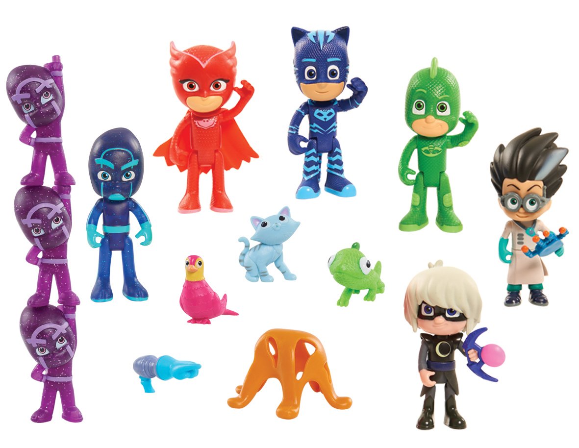 Just Play PJ Masks Deluxe Figure Set Toy Figure Includes Ninjalinos