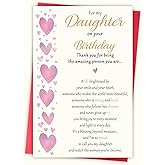 Blumon Happy Birthday Card for Daughter, Birthday Card from Mom Dad Parents.Heartwarming Birthdays Gifts