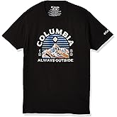 Columbia Apparel Men's Graphic T-Shirt Shirt, Black/Bucks, Small