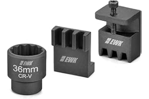 EWK Flywheel Locking Tool, 36mm 3/4 Inch 12 Pt Socket & 2 Locking Plates, for 6.6L Duramax Engine
