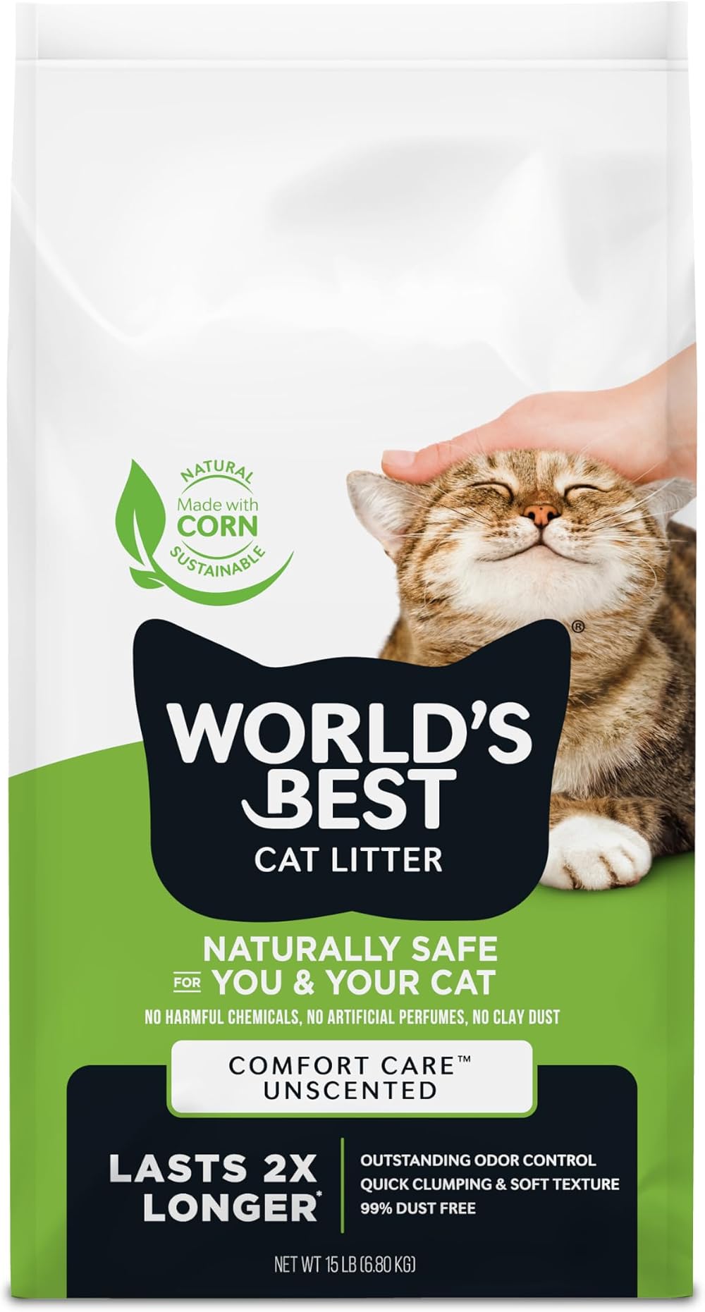 World's Best Cat Litter Comfort Care Unscented 6.8kg Brand new