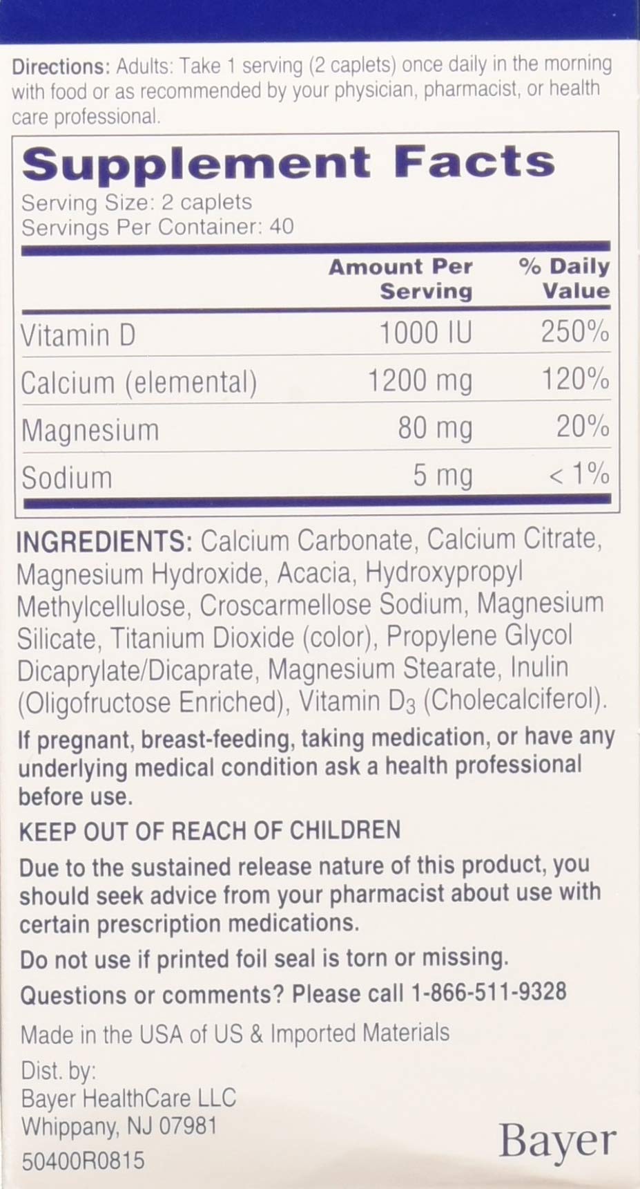 Citracal Citracal Calcium Plus D Slow Release 1200, 80 Tabs (Pack Of 3