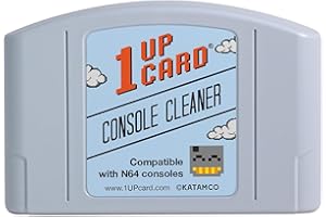 1UPcard Video Game Console Cleaner Compatible With Nintendo 64 (N64)