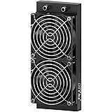DIYhz Water Cooling Computer Radiator, 12 Pipe Aluminum Heat Exchanger Liquid Cooling Radiator Heat Sink 240mm with Dual Fans