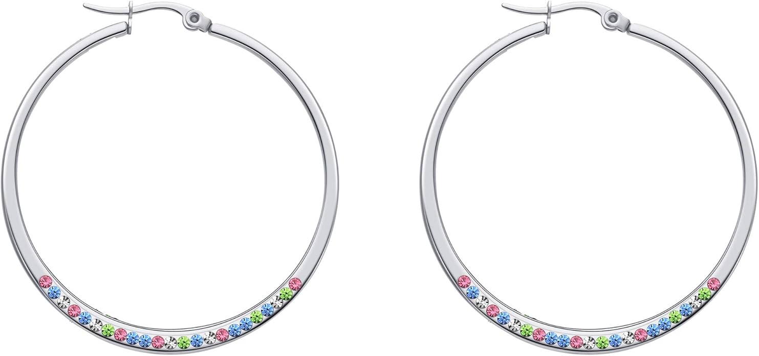 Amazon.com: Fashion Stud Ruby Round Earrings for Women Men: Jewelry