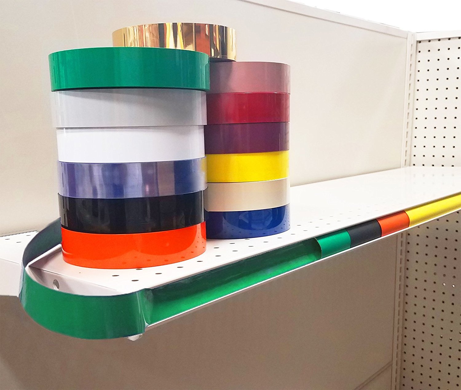 Decorative Gondola Shelving Vinyl Insert for Ticket Channel 130 FT