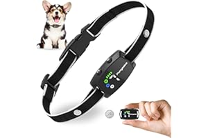 FURRYASTRO Dog Bark Collar for Small Medium Dogs. No Shock Safe & Humane Automatic Bark Collar for Medium Small Dogs with 7 Adjustable Sensitivity & 3 Adjustable Beep & Vibration Modes
