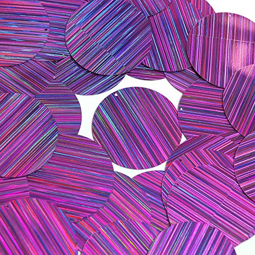 Sequin Round 1.5 inch Purple City Lights Reflective Couture Loose Paillettes Made in USA.