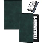 BOZHUORUI Magnetic Case for Xteink X4 Pro E-Reader 2026 Relesed, Pine Green | Ultra Lightweight PU Leather Protective Cover for 4.3" Xteink X4 Pro, Magnetic Safety Accessories