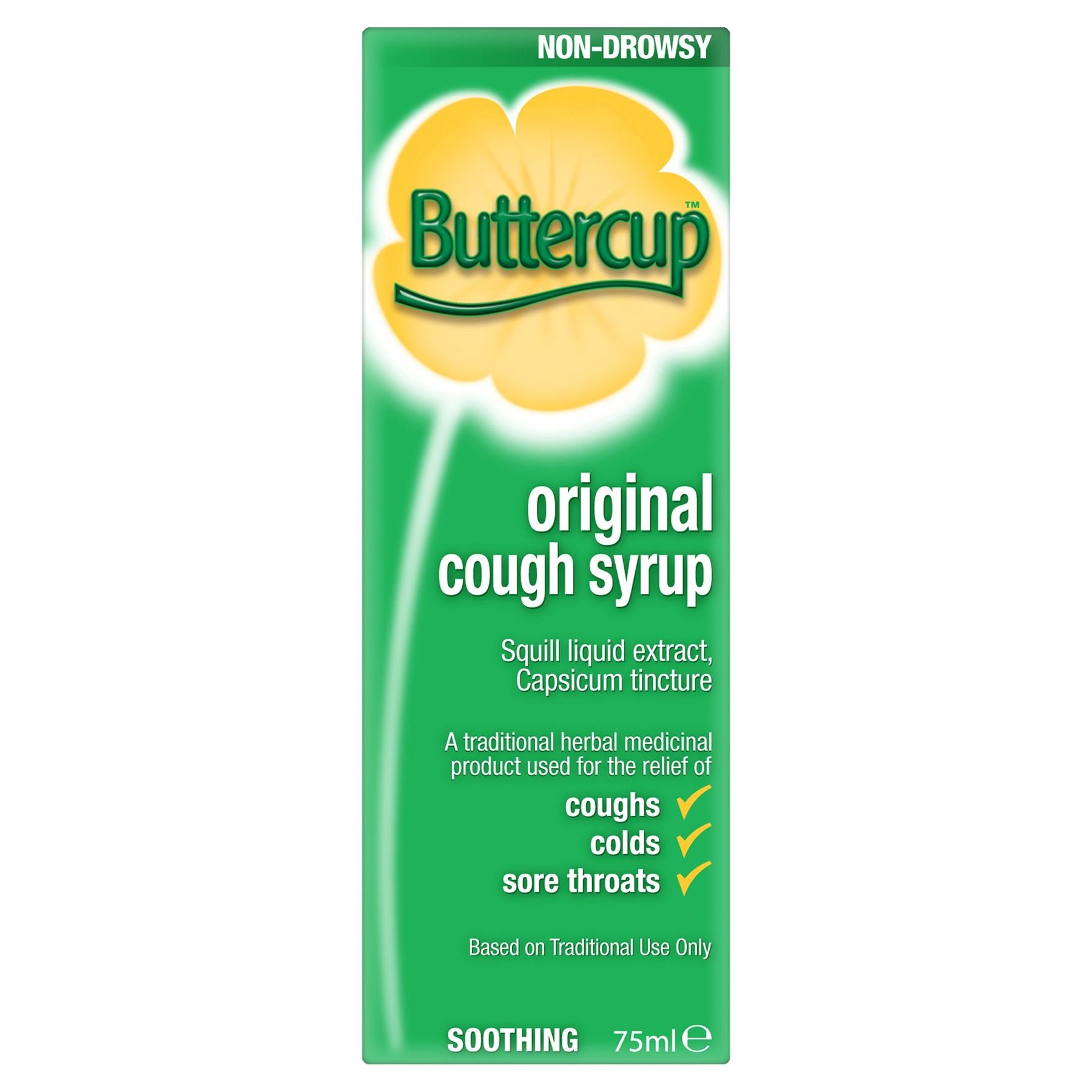 6 x Buttercup Original Cough Syrup 75ml