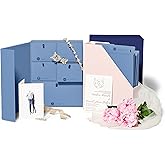 Savor | Deluxe Wedding Keepsake Box |  Fabric Bound Acid-Free Wedding Keepsake and Memory Organizer with Labels for Wedding D