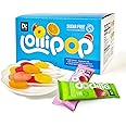 DC24 DAILY CARE Sugar Free Lollipops with Vitamin C, Healthy Suckers with Xylitol, Assorted Fruit Flavored Hard Candy for Kids, Non-GMO, Gluten Free, 64 Count