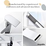 Hapilife Bath Mixer Taps Waterfall with Handheld Shower Chrome Brass Deck Mount view 5