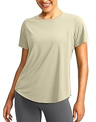 Women's Short Sleeve Workout Shirts Breathable UPF