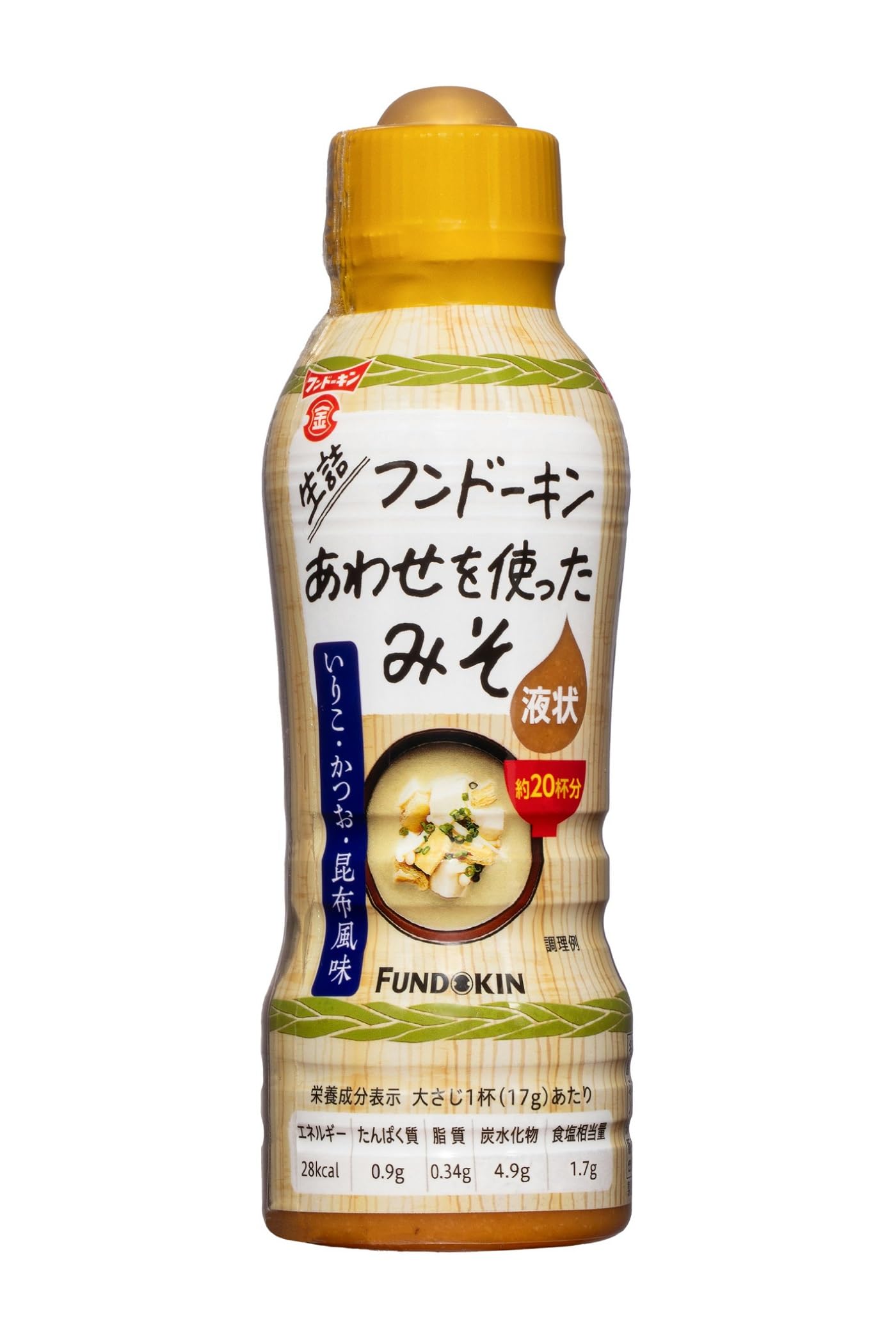 フンドーキン醤油 生詰無添加あわせを使った液状みそ 350g商品画像