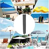 PATIO PLUS Parasol Cover 153x30x30cm Waterproof 600D Oxford Grey view 8