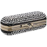 ABOOFAN Vintage Lipstick Case with Mirror Rhinestone Portable Lipstick Holder Travel Makeup Organizer Cosmetic Storage Box 3.93X1.77X1.18In