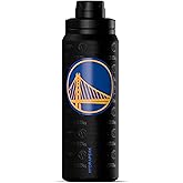 Hydrapeak x NBA Officially Licensed Golden State Warriors 26 oz Active Water Bottle with Chug Lid and Handle Reusable Stainless Steel Double Wall Insulated Sports Gift