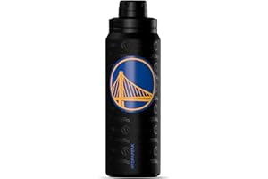 Hydrapeak x NBA Officially Licensed Golden State Warriors 26 oz Active Water Bottle with Chug Lid and Handle Reusable Stainless Steel Double Wall Insulated Sports Gift
