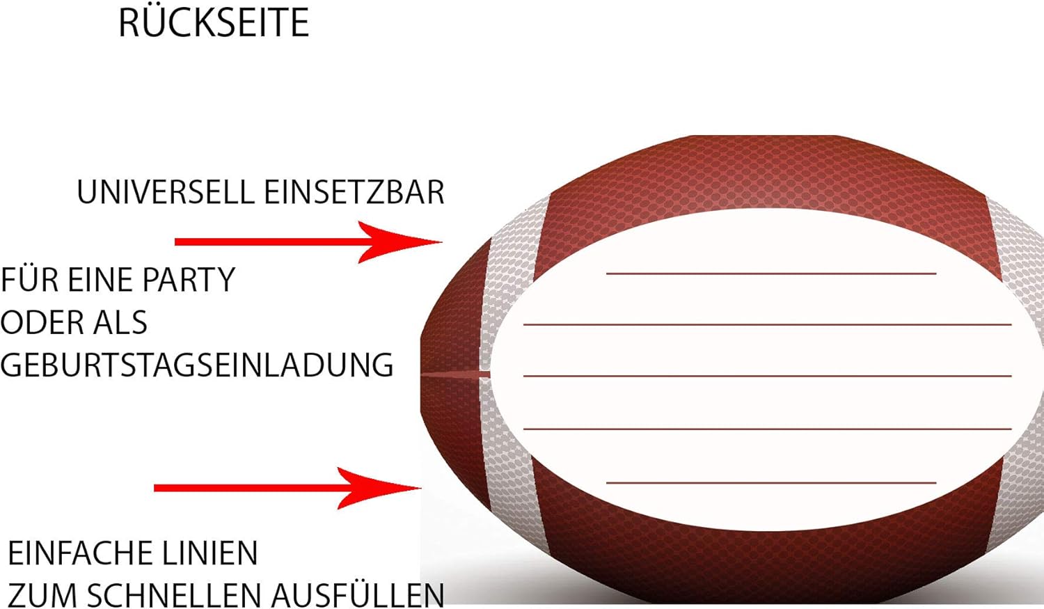 Footballeinladung Invitation Cartes D Invitation De Football Americain Cartes De Rugby Invitation D Anniversaire Aux Etats Unis Barbecue Amazon Fr Cuisine Maison Footballeinladung Invitation Cartes D Invitation De Football Americain Cartes De Rugby Invitation D Anniversaire Aux Etats Unis Barbecue Amazon Fr Cuisine Maison