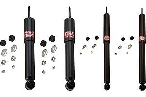 Newparts Front and Rear Suspension Shock Absorbers Kit for Fiat 124 From Chassis 066.059 1968-1978 Convertible