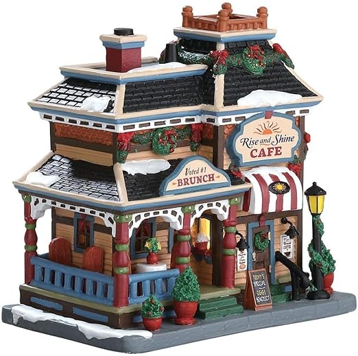 Amazon Com Lemax Rise N Shine Cafe Home Kitchen