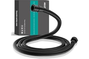 auleend 59 inch (1.5 m) encrypted shower hose 304 stainless steel metal - Extra long shower hose - Replacement handheld shower head - High pressure hose - black