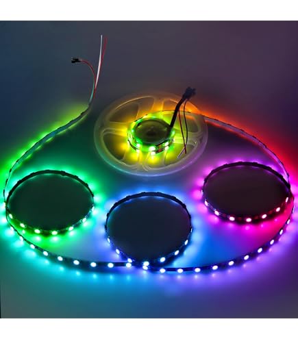 thumbnail image 2 of Aazon.co: TOPAI 24V Thin 5 Red COB LED Strip 16.4ft Narrow LED Tape 2 of 14