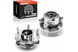 A-Premium 2 x Front Wheel Bearing and Hub Assembly with 5-Lug Compatible with Nissan Altima 2007-2012, L4 2.5L & with 4-Wheel