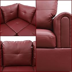 GlasFlength L Shaped Couch, Modular Sectional Sofa