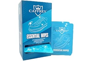Caffrey Premium Magic Eraser Shoe Wipes – Instant Disposable Cleaner for Sneakers, Leather & Casual Shoes – Travel Essential 