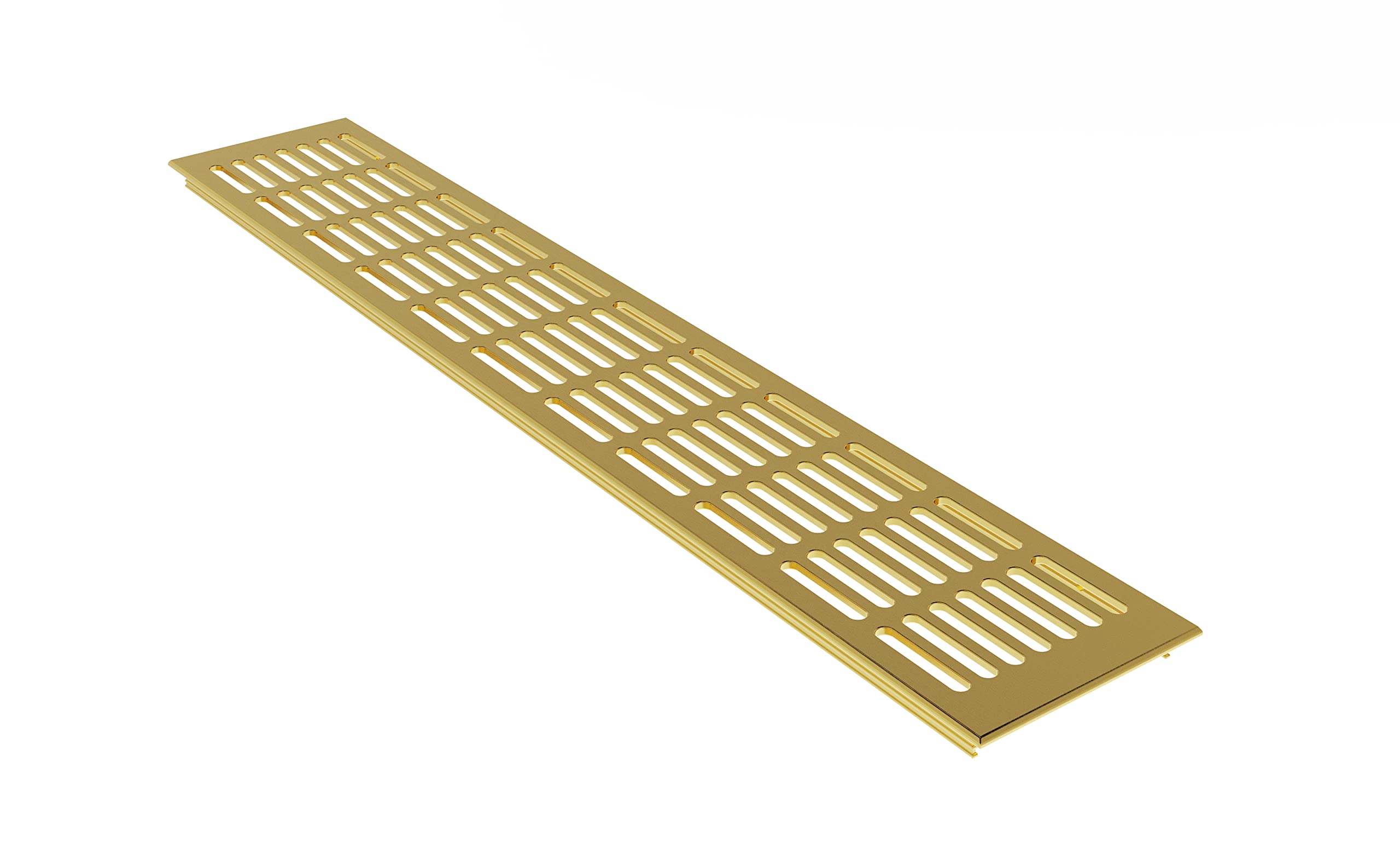 MS Fittings Air Vent Web Plate Ventilation from Aluminum 100mm x 300mm in Various Colours - Gold anodised - F3