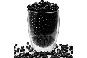 EBOOT 20000 Packs Floral Water Pearls Gel Soil Water Crystal Beads Jelly Water Pearl Vase Filler (Black)
