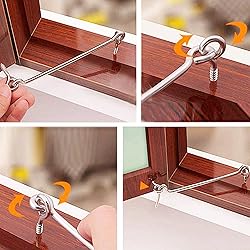 ZXUEZHENG 4Pcs 3 inches Cabin Hook Eye Latch Gate