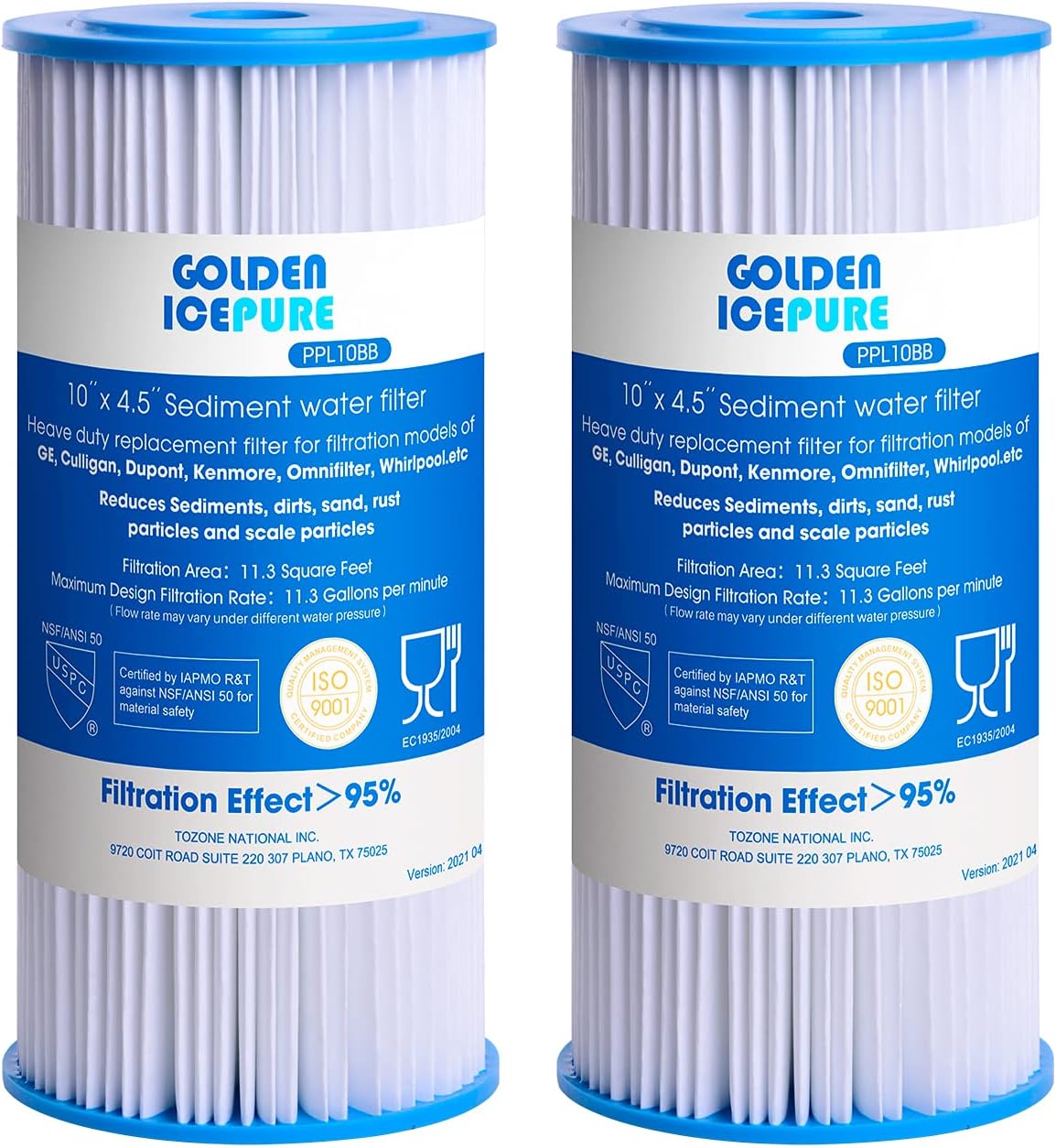 GOLDEN ICEPURE 5 Micron 10