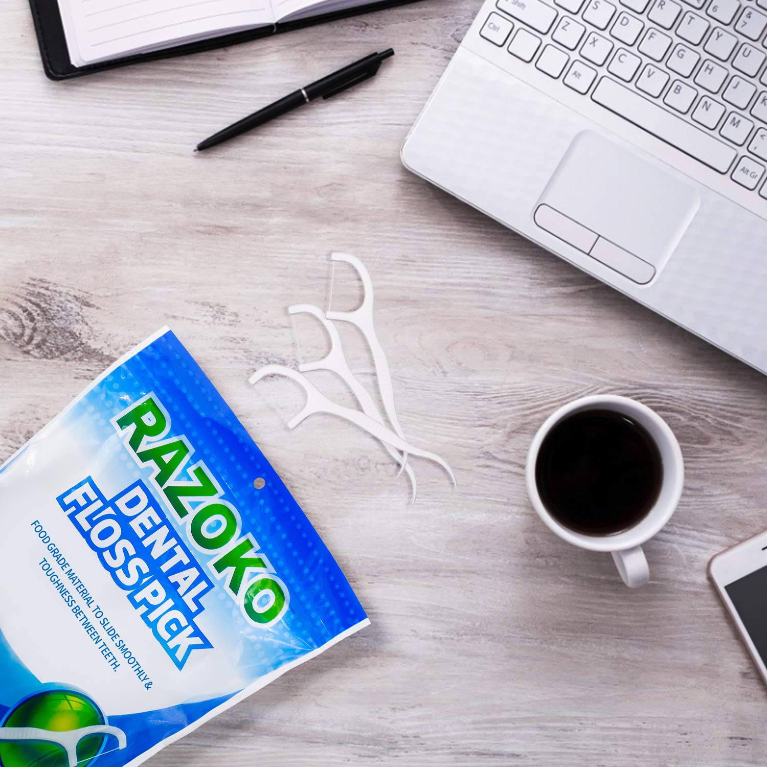 Dental Floss Picks High Pull Toothpicks Sticks,Clean Floss Picks,Unflavored Disposable Flossers Refill Pack 500 pcs