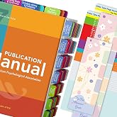 Index Tabs for the APA Publication Manual 7th Edition, Book Tabs of The American Psychological Association (Book not Included), 82 Printed Tabs for Every Chapter, Laminated &amp; Color-Coded