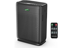 AMEIFU Air Purifiers for Home Large Room with Remote Control Up to 3000 Sq Ft, H13 Hepa Double-Sided Air Filter Purifier with PM 2.5 Display Air Quality Sensor, Air Cleaner for Bedroom, Dust, Pets, Smoke