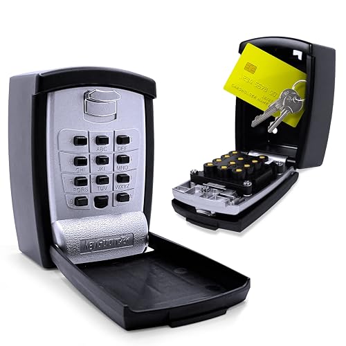 SL-590 Punch Button Lock Box - Secure Wall Mount Key Storage for Homes ...