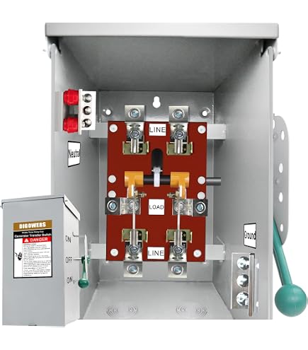 thumbnail image 2 of 100A Manual Generator Transfer Switch - 24000W, 120/240V, Heavy Duty For Home Backup Power, Indoor/Outdoor 2 of 10