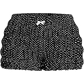 SOLY HUX Women's Polka Dots Shorts Ruffle Mini Y2k Bloomers Elastic Waist Bottoms Micro Boyshorts