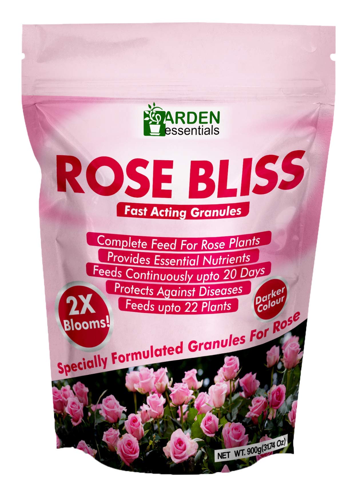 Rose Bliss - Rose Plant Fertilizer - Organic Fertilizer For Rose Plants (1 Kg), Granules