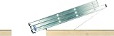 ABRU 37000 3 Section Compact Aluminium Loft Ladder D-Shaped Rungs 150kg EN14975 view 3