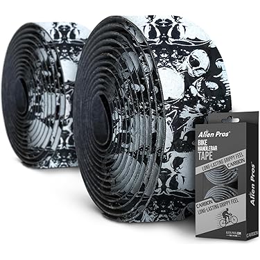 Ruban De Guidon WEST BIKING Motif Carbone – Noir, épais 2.8mm Pour Vélo Route