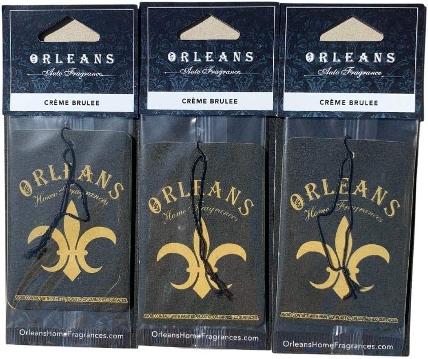 Orleans Auto Fragrance - Orleans Creme Brulee 3 Pack
