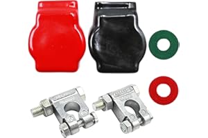DUZFOREI 1 Set Military Standard Lead Alloy Top Post Battery Terminals Connector, Suitable for Vehicles, RVs, and Boats