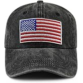 Qopacudqs American Flag Baseball Hat, Funny Adjustable Cotton Embroidered Patriotic Baseball Cap