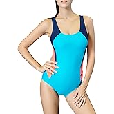Uhnice Women's One Piece Swimsuits Racing Training Sports Athletic Swimwear
