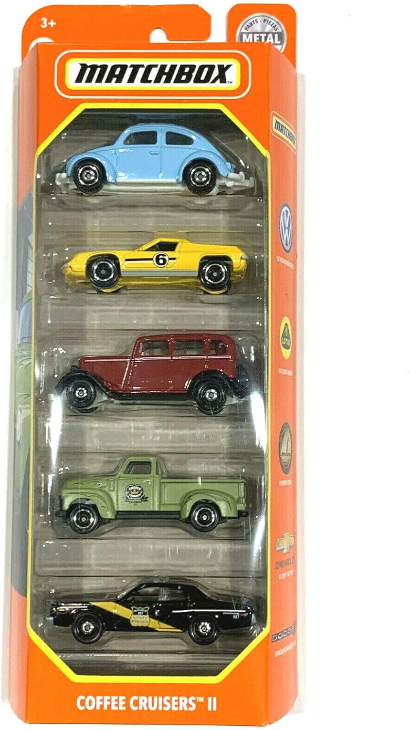 Matchbox 5 Pack 164 Scale Cars [Coffee Cruisers II] Buy Online at