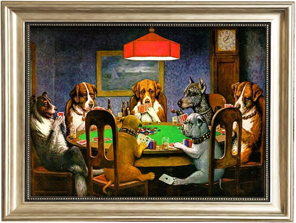 cassius marcellus coolidge dogs playing poker